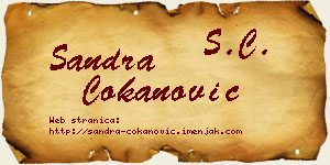 Sandra Čokanović vizit kartica